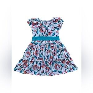 Tea Collection Size 3 Mosaic Rose Twirl Dress